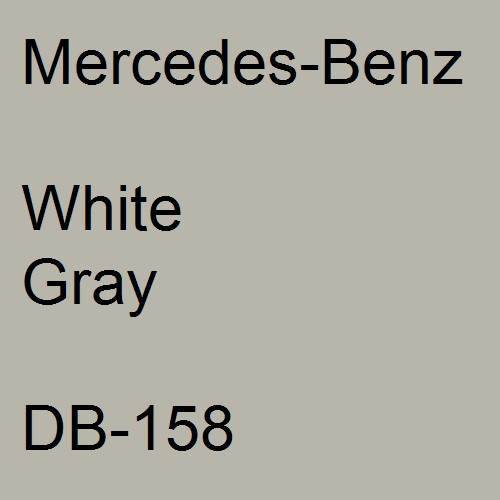 Mercedes-Benz, White Gray, DB-158.